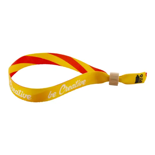 Braccialetto personalizzabile in RPET con chiusura in bambù