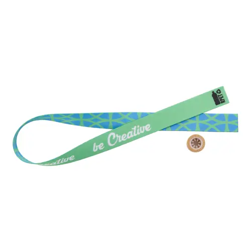 Braccialetto personalizzabile in RPET con chiusura in bambù