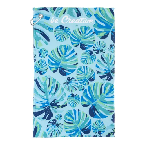 Asciugamano con gancio personalizzabile su 1 lato con sublimazione 300×500 mm