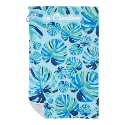 Asciugamano con gancio personalizzabile su 1 lato con sublimazione 300×500 mm