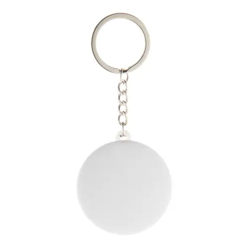 Portachiavi in microfibra RPET a bottone con stampa sublimazione ø44 mm