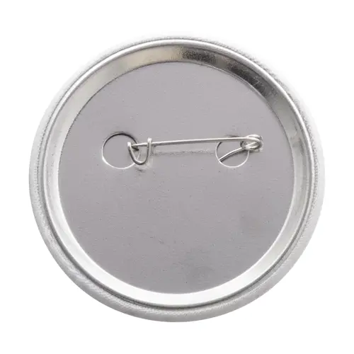 Spilla badge a bottone con inserto in poliestere RPET ø58 mm