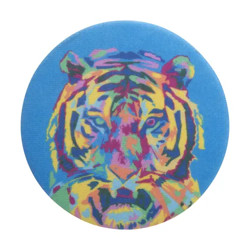 Spilla badge a bottone con inserto in poliestere RPET ø58 mm