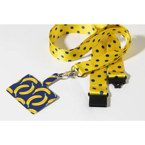 Lanyard portacellulare in RPET personalizzabile in sublimazione con fibbia di sicurezza 