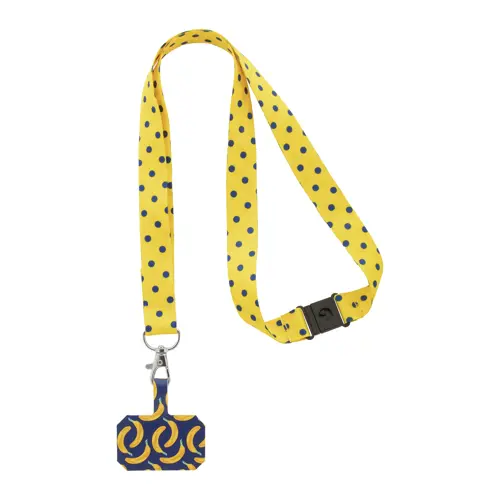 Lanyard portacellulare in RPET personalizzabile in sublimazione con fibbia di sicurezza 