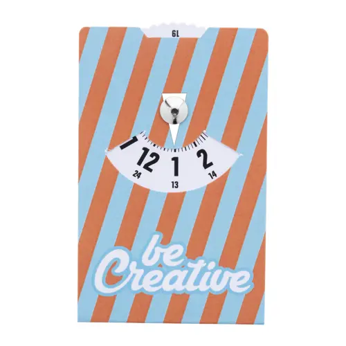 Disco orario in cartoncino plastificato totalmente personalizzabile