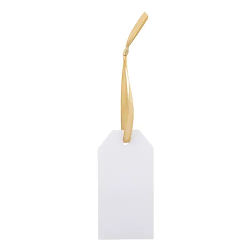 Etichetta natalizia personalizzabile in carta kraft personalizzabile un lato