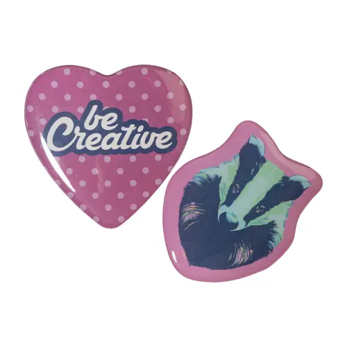 Magnete da frigorifero personalizzabile nella forma con rivestimento epossidico