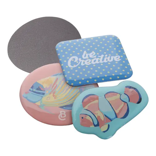 Magnete da frigorifero personalizzabile nella forma con rivestimento epossidico