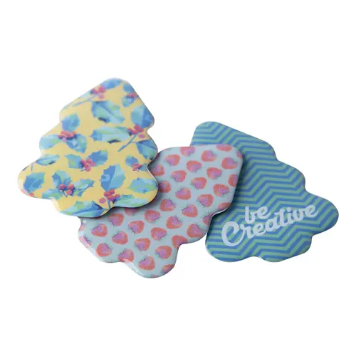 Magnete da frigorifero personalizzabile nella forma con rivestimento epossidico