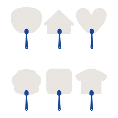 Ventaglio Uchiwa personalizzabile su entrambi i lati con varie forme