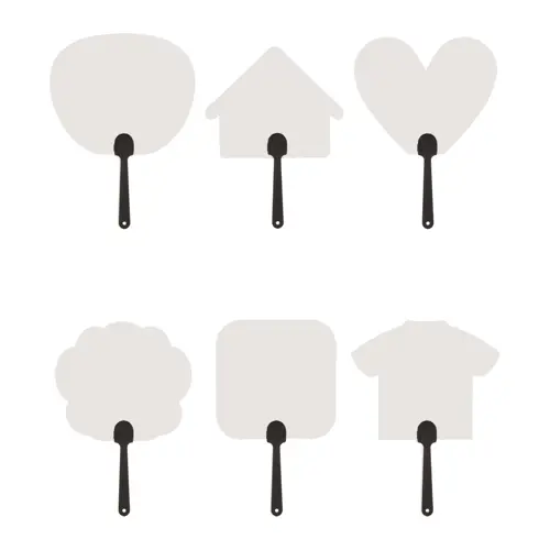 Ventaglio Uchiwa personalizzabile su entrambi i lati con varie forme