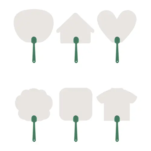 Ventaglio Uchiwa personalizzabile su entrambi i lati con varie forme