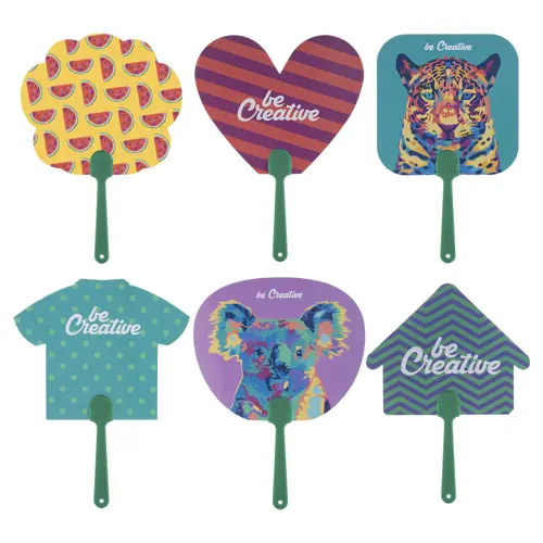 Ventaglio Uchiwa personalizzabile su entrambi i lati con varie forme