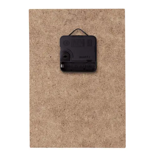 Orologio da parete di forma rettangolare in legno HDF con grafica personalizzata