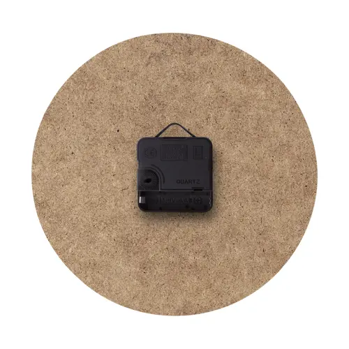 Orologio da parete di forma rotonda in legno HDF con grafica personalizzata