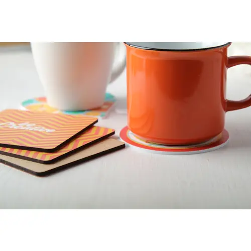 Sottobicchiere in HDF con grafica totalmente personalizzabile 