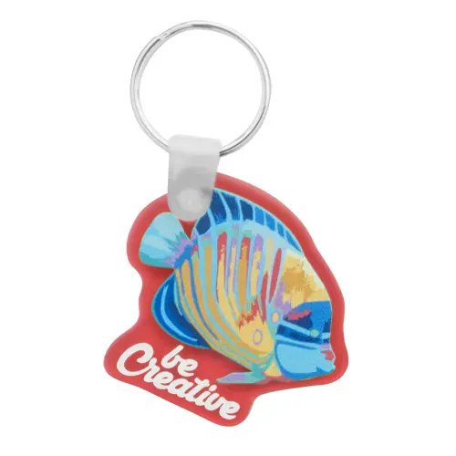 Portachiavi totalmente personalizzabile in acrilico con stampa in full color