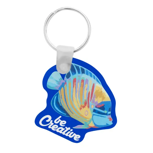 Portachiavi totalmente personalizzabile in acrilico con stampa in full color