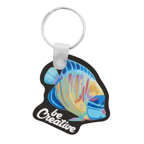 Portachiavi totalmente personalizzabile in acrilico con stampa in full color