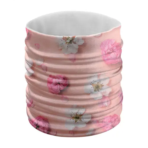 Sciarpa multiuso in poliestere con grafica in sublimazione su un lato