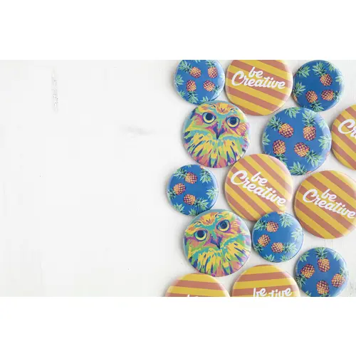 Spilla badge a bottone da ø44mm