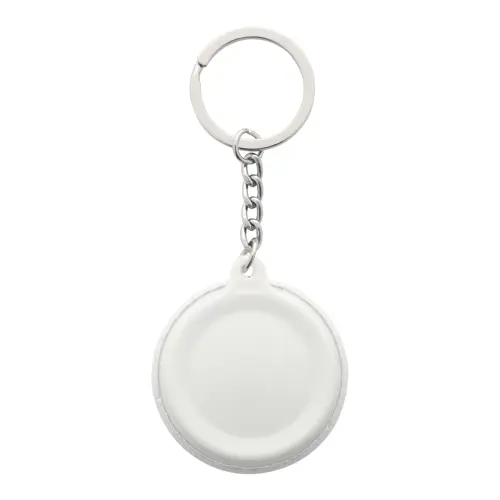 Portachiavi in plastica con inserto in carta personalizzabile Ø 44mm