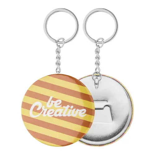 Portachiavi in metallo con apribottiglie personalizzabile