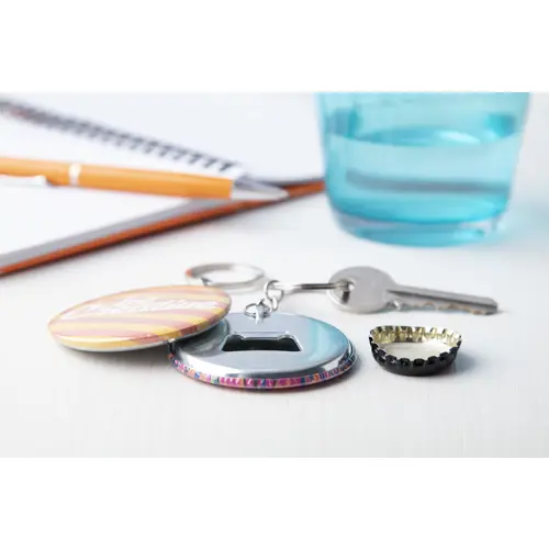 Portachiavi in metallo con apribottiglie personalizzabile