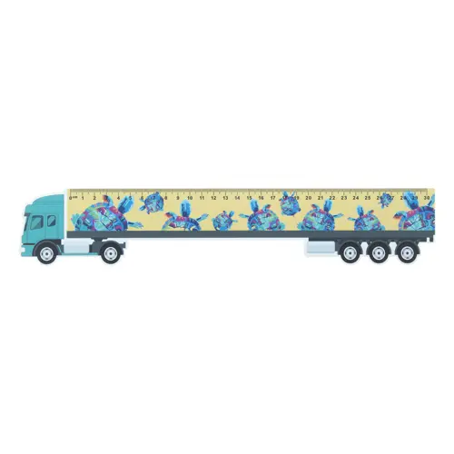 Righello da cm.30 a forma di camion con grafica totalmente personalizzabile