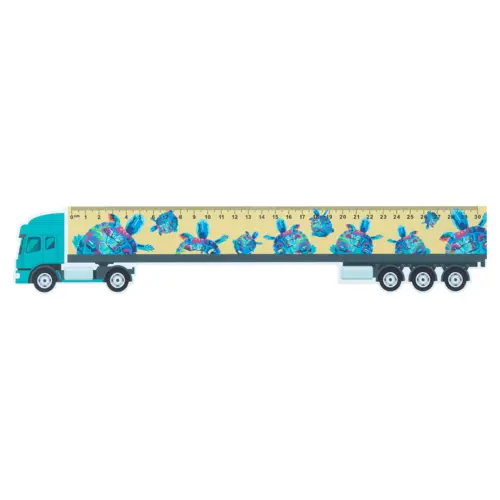 Righello da cm.30 a forma di camion con grafica totalmente personalizzabile
