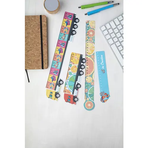 Righello da cm.30 a forma di camion con grafica totalmente personalizzabile