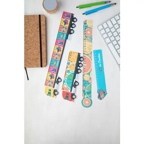 Righello da cm.30 a forma di camion con grafica totalmente personalizzabile