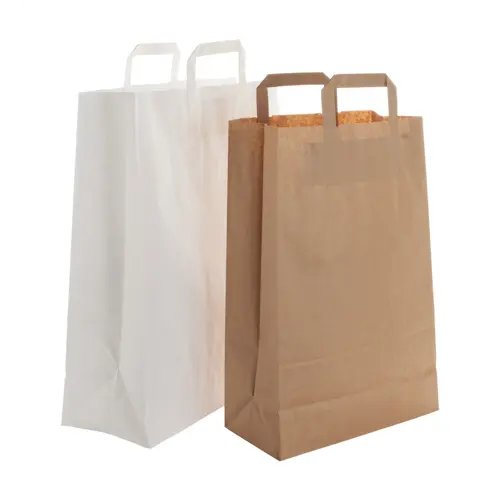 Shopper in Carta  con mainci corti formato grande da 90gr 32x40x12cm