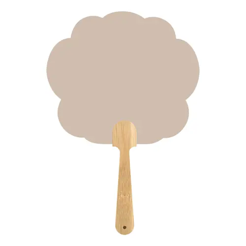 Ventaglio Uchiwa personalizzabile con manico in bambù e carta kraft