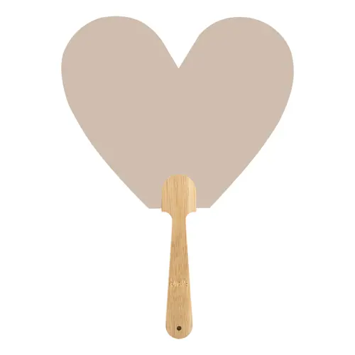 Ventaglio Uchiwa personalizzabile con manico in bambù e carta kraft