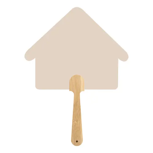 Ventaglio Uchiwa personalizzabile con manico in bambù e carta kraft