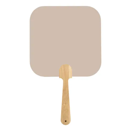 Ventaglio Uchiwa personalizzabile con manico in bambù e carta kraft