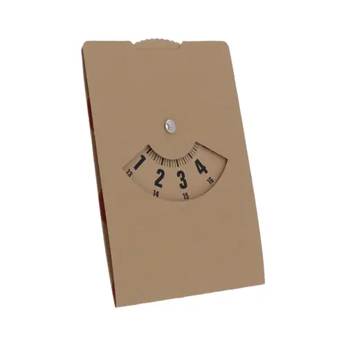 Disco orario in cartoncino kraft personalizzazione a colori compresa