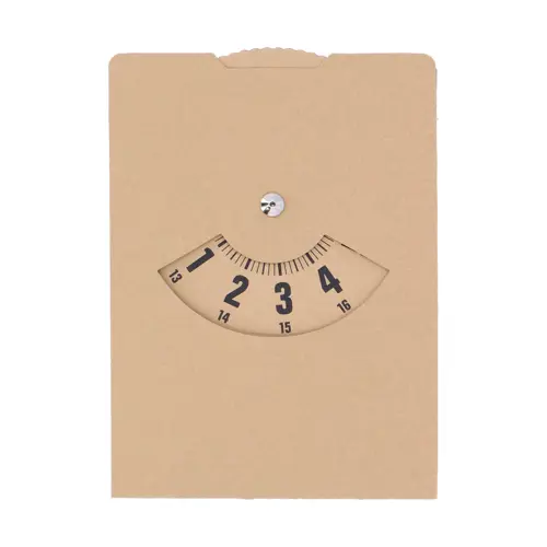 Disco orario in cartoncino kraft personalizzazione a colori compresa