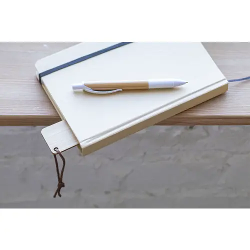 Segnalibro in bambù con cordino in PU