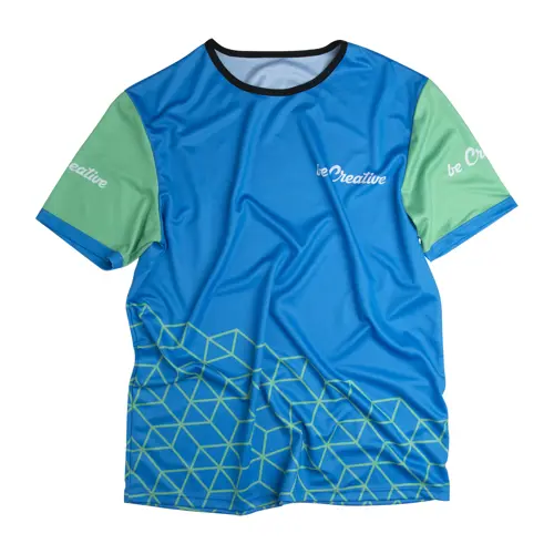 T-shirt sportiva traspirante in poliestere da 140gr personalizzabile sull'intera superficie