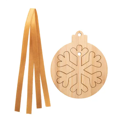 Decorazione Albero Di Natale 2 in 1 in legno bambù