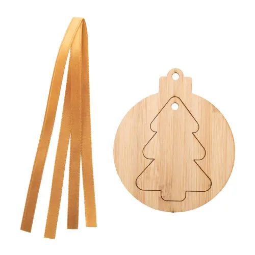 Decorazione Albero Di Natale 2 in 1 in legno bambù