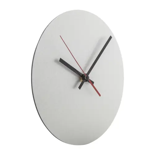 Orologio da parete rotondo in alluminio con grafica totalmente personalizzabile