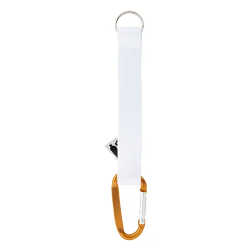 Portachiavi in RPET con moschettone personalizzabile con sublimazione entrambi i lati 