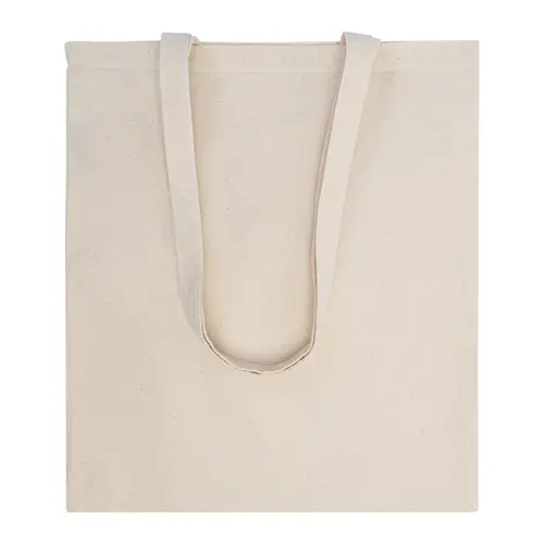 Shopper in Cotone 100% in colore naturale con manici lunghi da 180gr 37x41cm