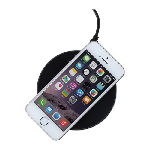 Caricatore wireless in plastica personalizzabile con logo luminoso da 5W