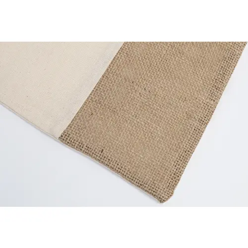 Shopper in cotone e finiture in Juta con manici lunghi da 120gr 37x41cm