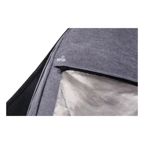 Zaino porta pc da 15" in poliestere 300D con protezione RFID e connettore USB integrato per power bank